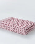 Waffle Cotton Face Towel – Soft Plaid Hand & Hair Shower Towel for Adults (34x74cm)