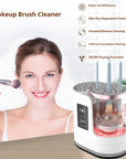 Electric Makeup Brush Cleaner & Dryer – Fully Automatic Bristle-Safe Washing Machine