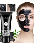 Bamboo Charcoal Black Peel-Off Mud Mask – Deep Pore Cleansing Moisturizing Face Mask for Oily Skin