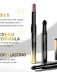 2-in-1 Pearly Glitter Eyeshadow Stick – Waterproof High-Pigment Eye Makeup