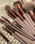 13-Piece Makeup Brush Set – Soft Bristle Cosmetic Brushes in 4 Colors