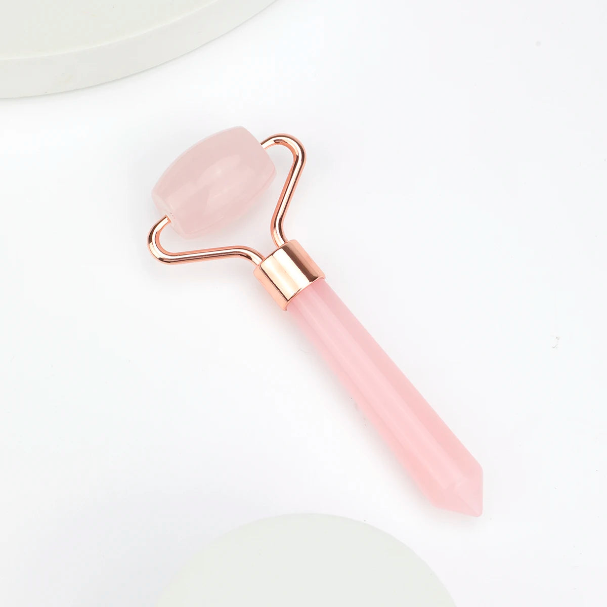 Natural Jade Eye &amp; Face Roller Massager – Mini Portable Skincare Tool