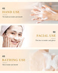BIOAQUA White Rice Facial Soap – Moisturizing Oil Control Foam Face Wash & Body Bar