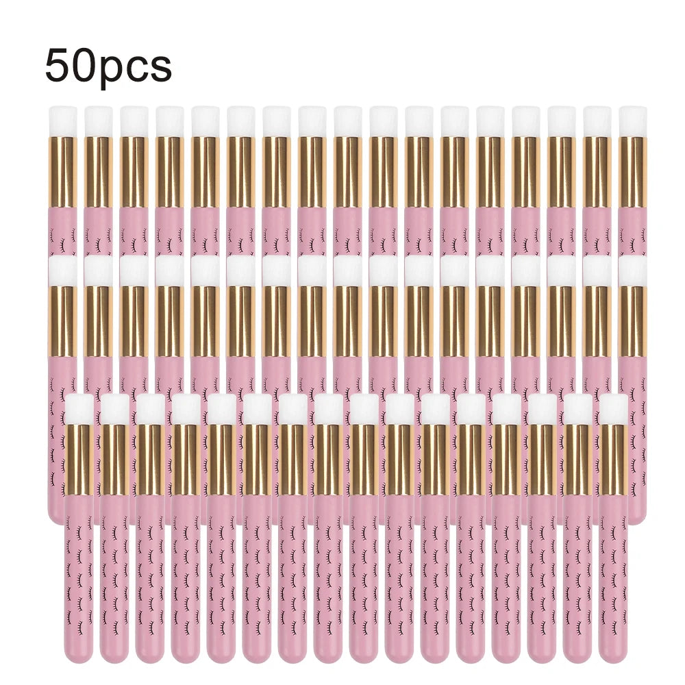 Eyelash Cleaning Brush &amp; Lash Shampoo Applicator – Pore Blackhead Remover Tool (5/20/50 Pack)