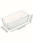 Clear Makeup Organizer Set of 7 – Stackable Drawer Dividers for Cosmetics & Desk Storage