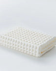 Waffle Cotton Face Towel – Soft Plaid Hand & Hair Shower Towel for Adults (34x74cm)