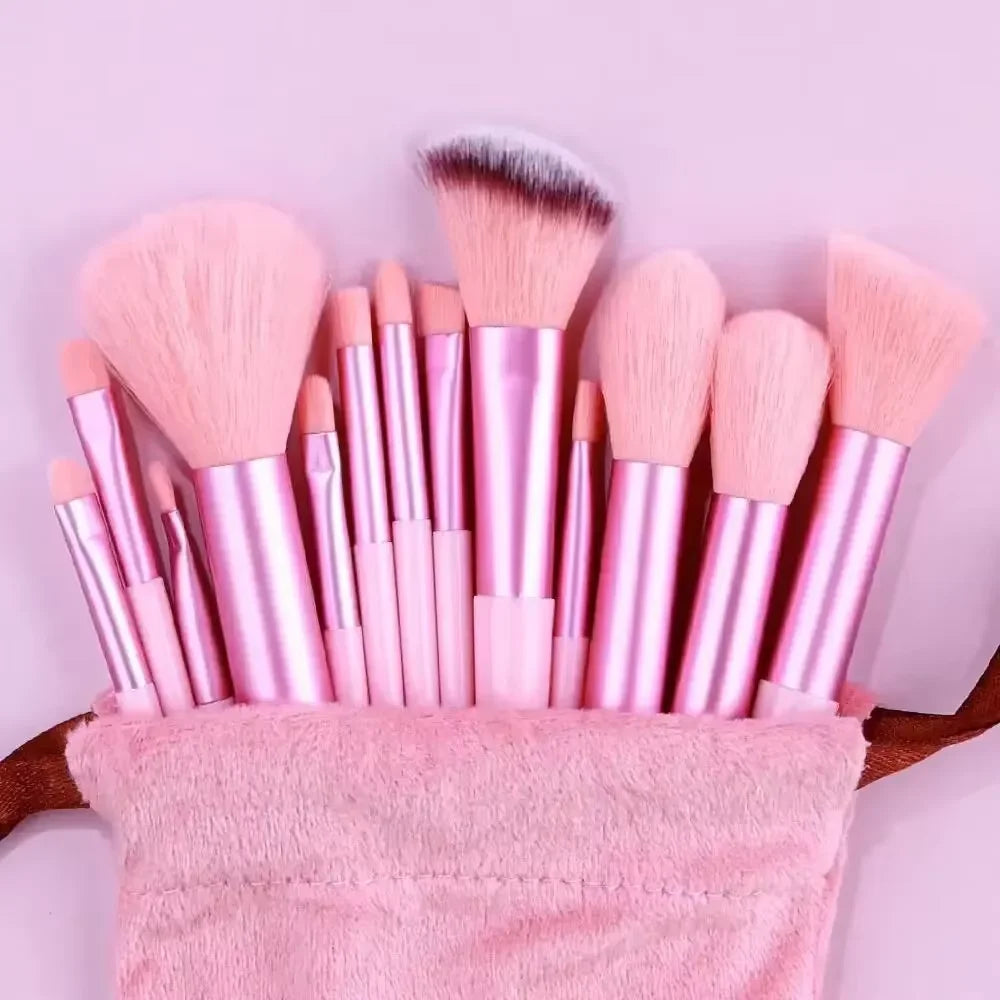 Professional Makeup Brush Set – Multi-Color Complete Cosmetic Brush Collection with Bag
