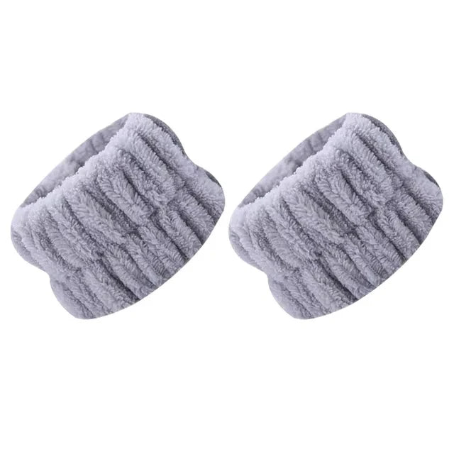 Microfiber Wrist Washband Belt – Absorbent Face Wash Wristband to Prevent Wetness