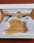Jade Roller & Gua Sha Facial Tool Set – Reduces Puffiness for Face, Neck & Eyes