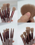 Professional Makeup Brush Set – Multi-Color Complete Cosmetic Brush Collection with Bag