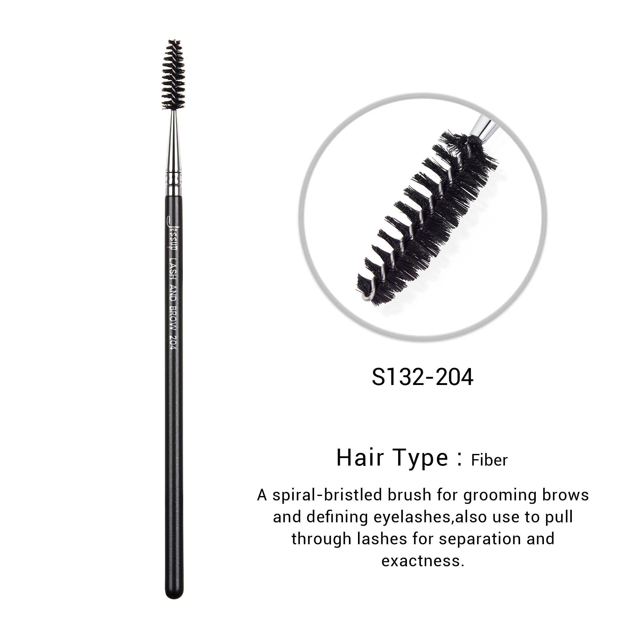 Jessup Ultra-Thin Eyebrow Brush – Precision Tapered Lash Line Makeup Brush (S142)