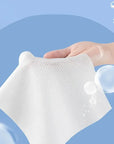 100-Count Disposable Cotton Face Towels – Soft Dry Cleansing Wipes for Skin Care