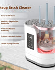 Electric Makeup Brush Cleaner & Dryer – Fully Automatic Bristle-Safe Washing Machine