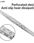 2-Piece Anti-Static Industrial Tweezers – Curved & Straight Stainless Steel for Electronics & DIY