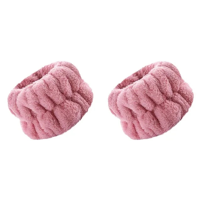 Microfiber Wrist Washband Belt – Absorbent Face Wash Wristband to Prevent Wetness
