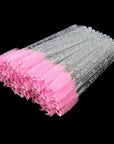 50-Pack Disposable Lash Spoolie Brushes – Wholesale Mascara Wands with Container Case