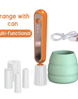 2-in-1 Electric Makeup Brush Cleaner & Lash Glue Shaker – USB Rapid Drying Washing Machine