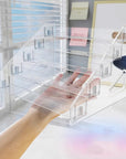 Transparent Storage Box Makeup Organizer Cosmetic Display Case Jewelry Organizer Desktop Holder Clear Makeup Organizer