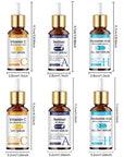 HISENRAIN Vitamin C & Retinol + Hyaluronic Acid Serum Duo – Anti-Aging Brightening Set