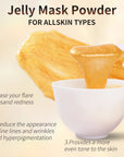 24K Gold Anti-Aging Jelly Face Mask Powder – Peel-Off Hydro Mask for Fine Lines & Dullness