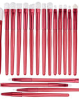 20-Piece Eye Shadow Makeup Brush Set – Soft Bristle Eyebrow & Eyeliner Brushes