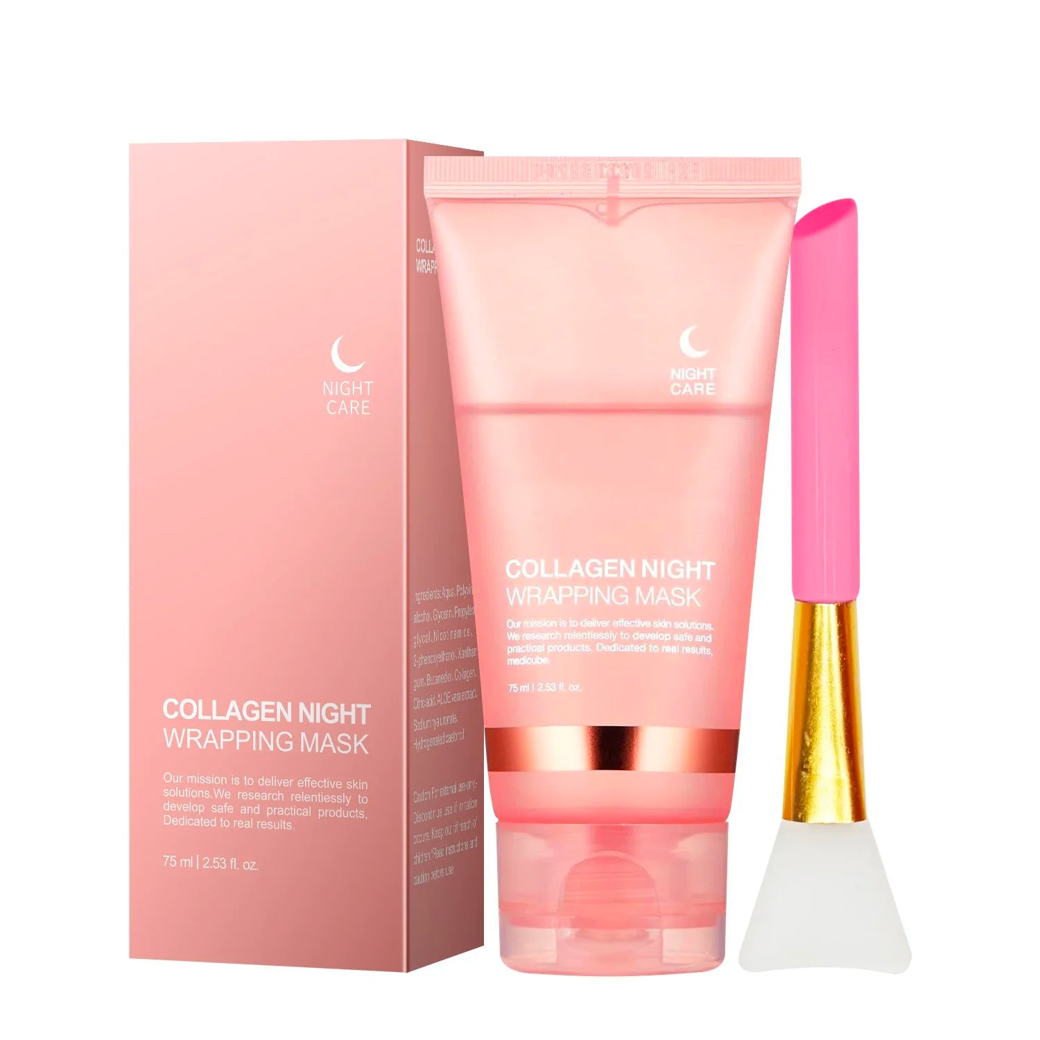 Collagen Peel-Off Face Mask – Hydrating Firming Brightening Pore Minimizing Overnight Care