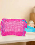Mesh Travel Toiletry Organizer Bag – Durable Cosmetic Pouch for Men & Women