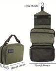 Large Hanging Toiletry Bag – Foldable Waterproof Cosmetic Organizer for Travel