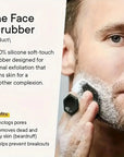 Men's Silicone Face Cleansing Brush – Deep Pore Scrubber & Shave Massage Tool