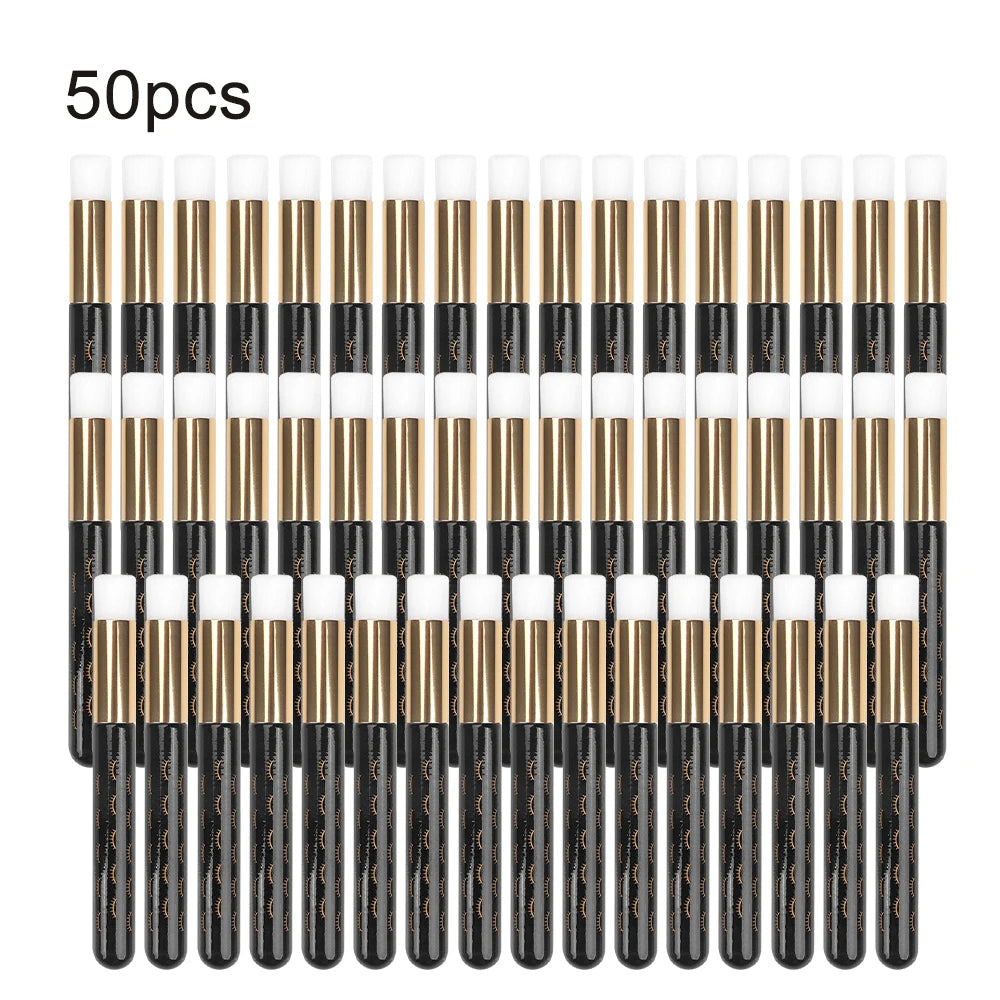 Eyelash Cleaning Brush &amp; Lash Shampoo Applicator – Pore Blackhead Remover Tool (5/20/50 Pack)