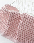 Waffle Cotton Face Towel – Soft Plaid Hand & Hair Shower Towel for Adults (34x74cm)