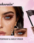 Lakerain Lengthening Volumizing Mascara –ан-Shaped Long-Lasting Clump-Free Lashes
