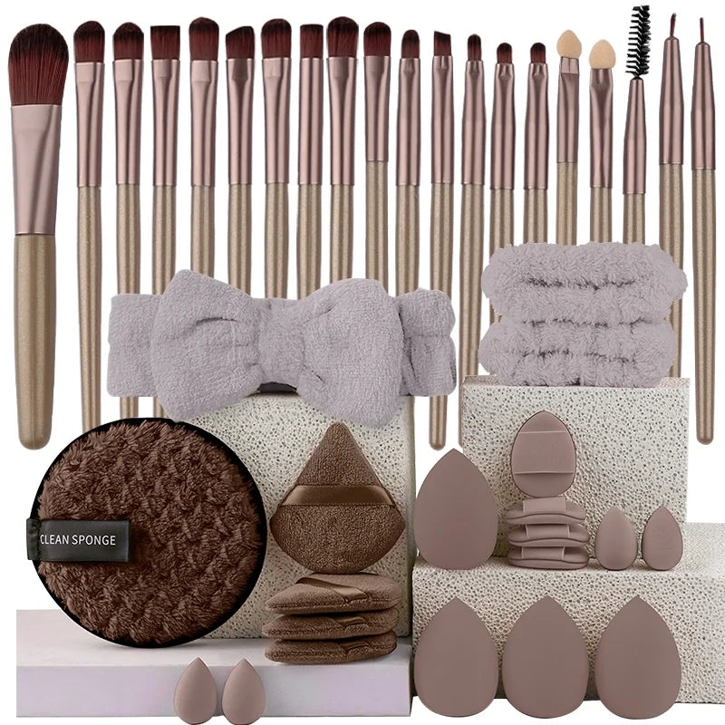 20-Piece Eye Shadow Makeup Brush Set – Soft Bristle Eyebrow &amp; Eyeliner Brushes