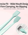 High-Precision Flat Mouth Eyelash Tweezers – Slender Ergonomic Grafting Tool for Under Eye & Chin