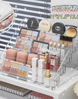 Transparent Storage Box Makeup Organizer Cosmetic Display Case Jewelry Organizer Desktop Holder Clear Makeup Organizer