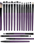 20-Piece Eye Shadow Makeup Brush Set – Soft Bristle Eyebrow & Eyeliner Brushes