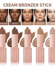 3D Bronzer & Contour Stick – 2-in-1 Creamy Bronze Makeup in 5 Colors