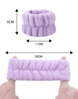 Microfiber Wrist Washband Belt – Absorbent Face Wash Wristband to Prevent Wetness