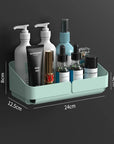 No-Drill Bathroom Shower Shelf – Wall-Mounted Shampoo & Spice Rack Organizer