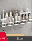Bathroom Shower Storage Rack – 30-50cm Silver Space Aluminium Shampoo Holder Shelf