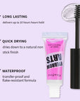 Transparent Hose Eyebrow Glue – Waterproof Quick-Dry Long-Lasting Brow Shaping Gel
