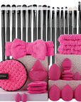 20-Piece Eye Shadow Makeup Brush Set – Soft Bristle Eyebrow & Eyeliner Brushes