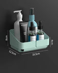 No-Drill Bathroom Shower Shelf – Wall-Mounted Shampoo & Spice Rack Organizer