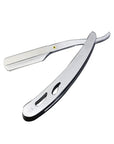 Men's Straight Razor – Classic Barber-Style Shaving Razor (Black/White/Silver)