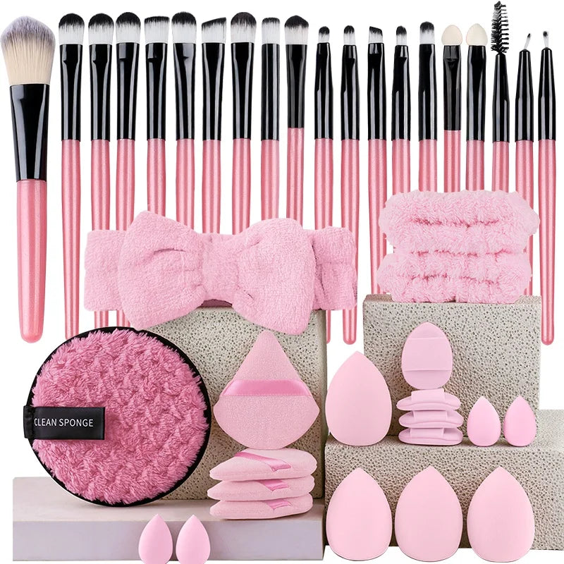 20-Piece Eye Shadow Makeup Brush Set – Soft Bristle Eyebrow &amp; Eyeliner Brushes