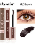 Lakerain Lengthening Volumizing Mascara –ан-Shaped Long-Lasting Clump-Free Lashes