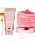 Collagen Peel-Off Facial Mask with Brush – Hydrating Firming Wrapping Face Mask