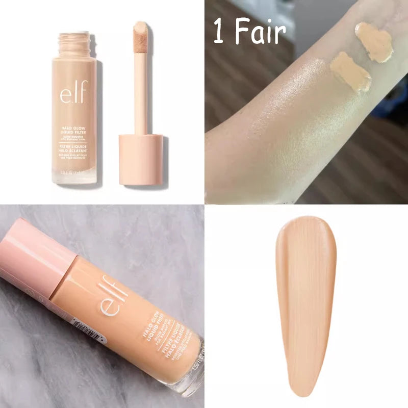 Elf Cosmetics Makeup Set – Setting Spray, Foundation, Lip Glaze &amp; Pre-Makeup Gel