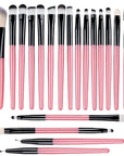 20-Piece Eye Shadow Makeup Brush Set – Soft Bristle Eyebrow & Eyeliner Brushes